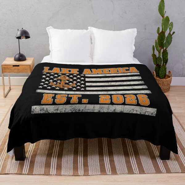 Item preview, Lake America Est 2026 Nautical Anchor US Flag Vintage designed and sold by GiftsProShop.