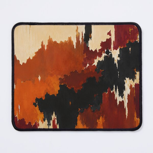 Item preview, Burnt Orange Black and Burgundy Abstract Expressionist Painting designed and sold by GutyzDesignsES.