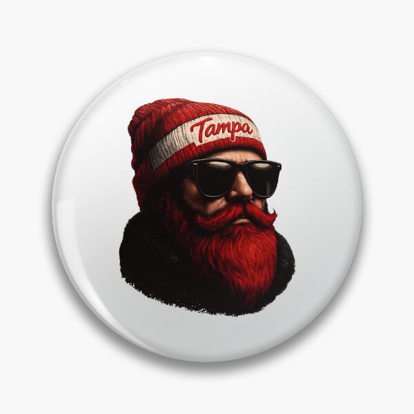 Item preview, Stylish Bearded Man Red Beanie Sunglasses designed and sold by sionOberst01.