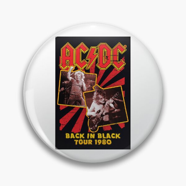 Item preview, Vintage Concert Bands Back In Black Tour 1980 Poster designed and sold by paquialparas132.