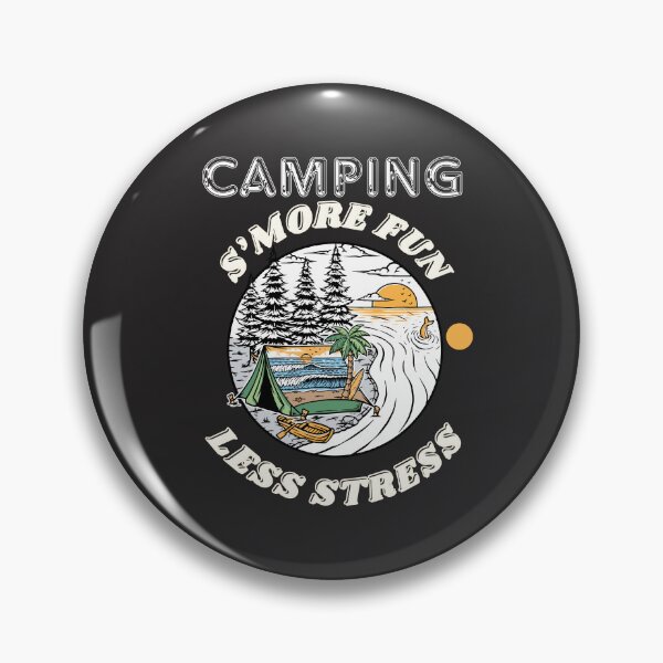Item preview, Camping S’more Fun Less Stress – Outdoor Tent & Campfire Design designed and sold by TetelestaiWeave.