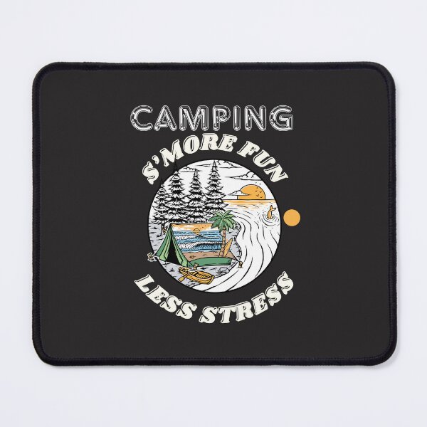 Item preview, Camping S’more Fun Less Stress – Outdoor Tent & Campfire Design designed and sold by TetelestaiWeave.