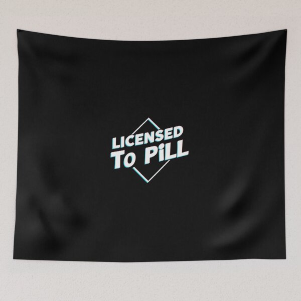 Item preview, Licensed To Pill Glitch Typography Diamond designed and sold by CristopherGould.