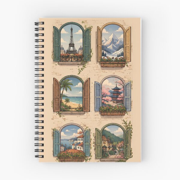 Item preview, Windows Around the World – Travel Illustration designed and sold by KWW SHOP.
