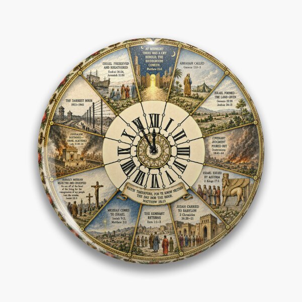Item preview, The Prophetic Scripture Clock designed and sold by Pictures With A Message.