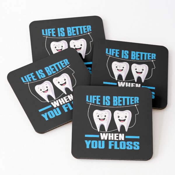 Item preview, Life Is Better When You Floss Teeth Dental Humor designed and sold by JasminWoodward.