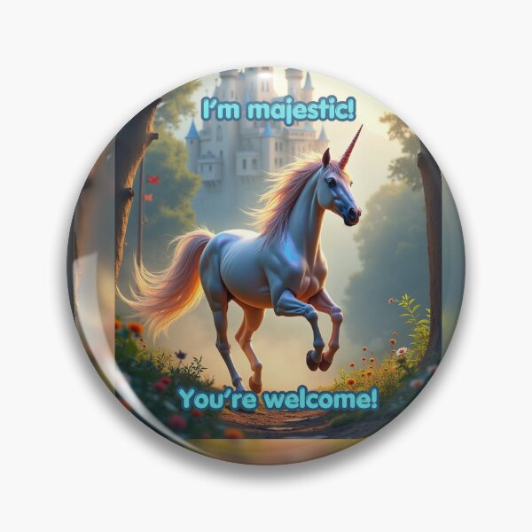 Item preview, Majestic Unicorn in Enchanted Forest Castle designed and sold by TetelestaiWeave.