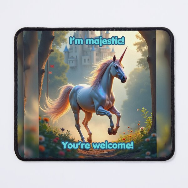 Item preview, Majestic Unicorn in Enchanted Forest Castle designed and sold by TetelestaiWeave.