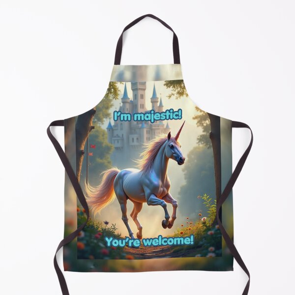 Item preview, Majestic Unicorn in Enchanted Forest Castle designed and sold by TetelestaiWeave.