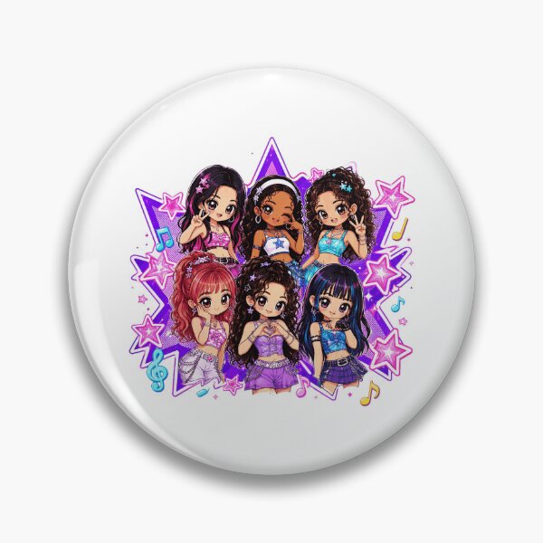 Item preview, Cute Anime Girl Group Pop Music Stars designed and sold by SolimanPav.