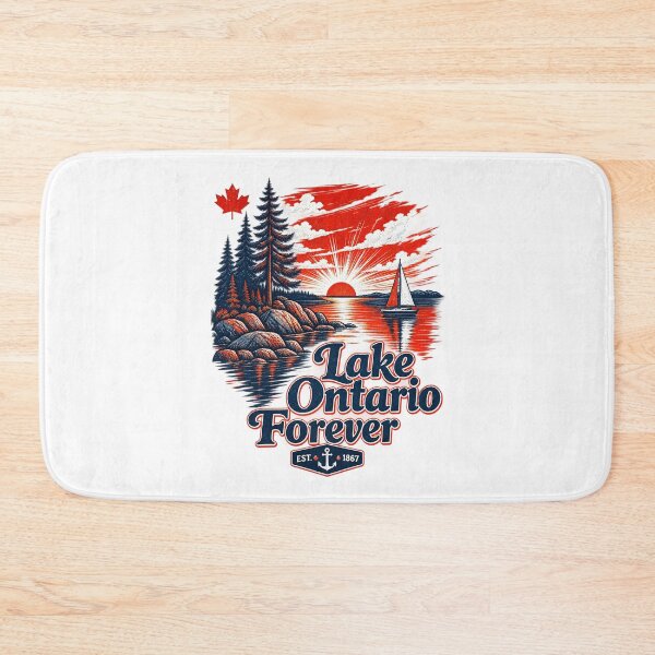 Item preview, Lake Ontario Forever Est 1867 Canada Vintage Sailboat Sunset designed and sold by YasuoShop.