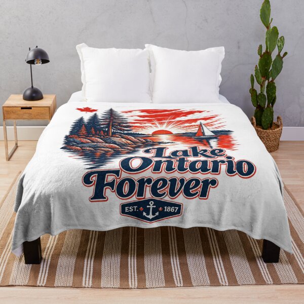 Item preview, Lake Ontario Forever Est 1867 Canada Vintage Sailboat Sunset designed and sold by YasuoShop.