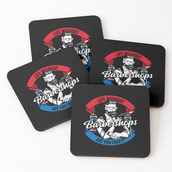 Item preview, Life Without Barbershops Are You Crazy Barber Design designed and sold by SantinoRasmu.
