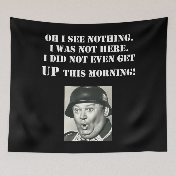 Item preview, 556 Sgt Schultz Hogans Heroes Sergeant Comedy Tv American German Quote Funny Hot Trend designed and sold by AllysonAbraham.
