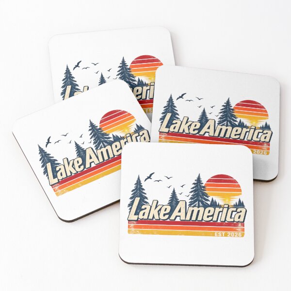 Item preview, Lake America Vintage Sunset Men Women  designed and sold by first-shirt ⭐ ⭐ ⭐ ⭐ ⭐.