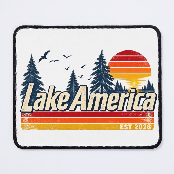 Item preview, Lake America Vintage Sunset Men Women  designed and sold by first-shirt ⭐ ⭐ ⭐ ⭐ ⭐.