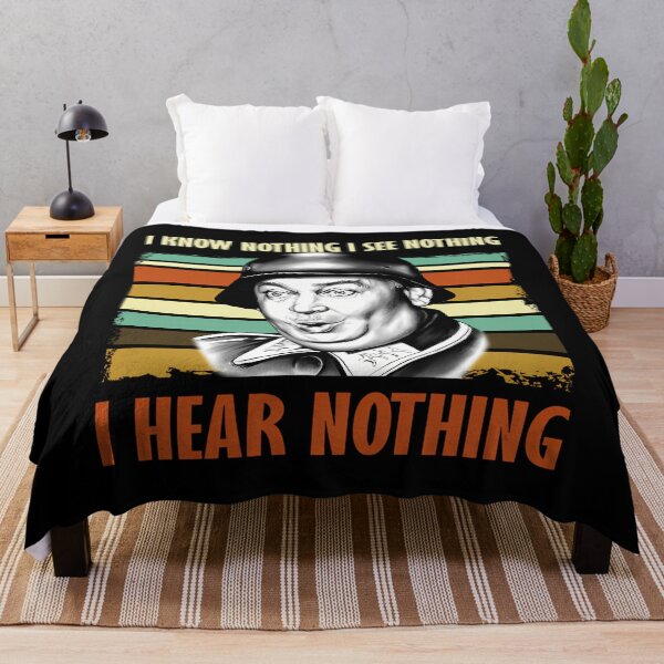 Item preview, John Banner Quote I Know Nothing I See Nothing I Hear Nothing Hogans Heroes designed and sold by AllysonAbraham.