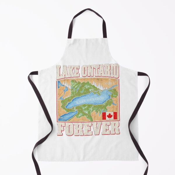 Item preview, Lake Ontario Forever Vintage Map Canada Flag Retro designed and sold by YasuoShop.
