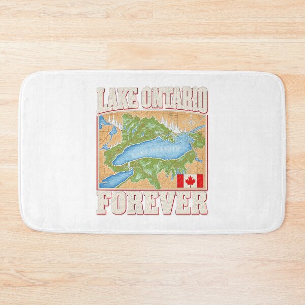 Item preview, Lake Ontario Forever Vintage Map Canada Flag Retro designed and sold by YasuoShop.