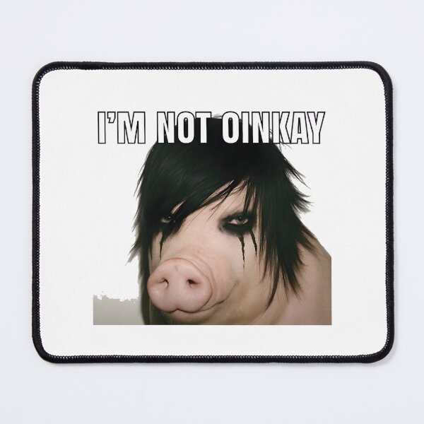 Item preview, I Am Not Oinkay Funny Emo Pig Pun Sad Aesthetic Farm Animal Goth Humor | ⭐⭐⭐⭐⭐ Best Seller designed and sold by Inari  Nofox.