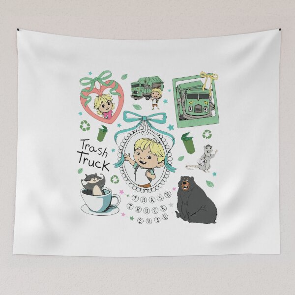 Item preview, Cute Trash Truck Boy Cartoon Animals Design designed and sold by AdlynCainion19.