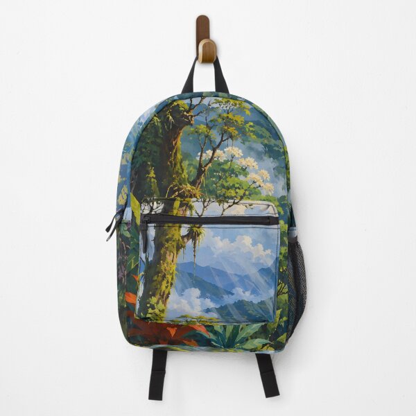 Item preview, Misty Tropical Cloud Forest Mountain Landscape designed and sold by GutyzDesignsES.