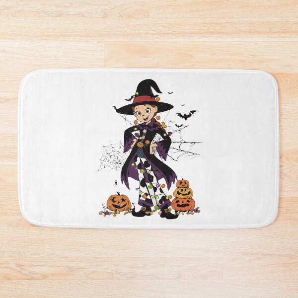 Item preview, Cute Witch Halloween Lights Pumpkin Spiderweb designed and sold by SolimanPav.