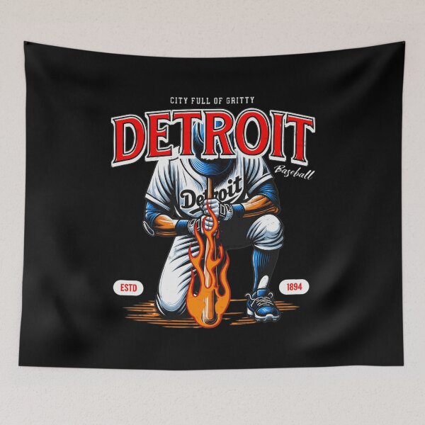 Item preview, Detroit Baseball Spirit Gritty Flame Design designed and sold by Johnni49.
