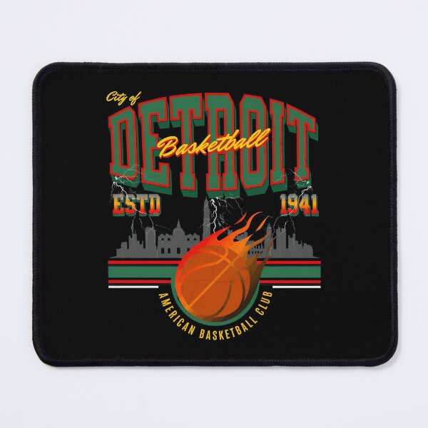 Item preview, Detroit Basketball Vintage Flames Retro designed and sold by Corolla19.