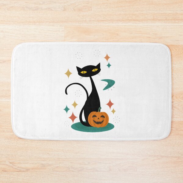 Item preview, Mid Century Modern Black Cat Retro Vintage 1950S Atomic Art Minimalist Feline Illustration | Limited Edition designed and sold by Assasinatorczar.