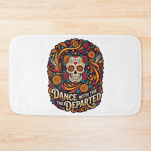 Item preview, Dance With The Departed Dia De Los Muertos Skull - Day of the Dead - Psychedelic Skull designed and sold by VibranPalette.