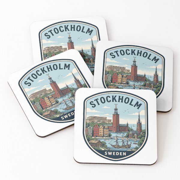 Item preview, Vintage Stockholm Sweden Travel Badge designed and sold by k3rstman1.