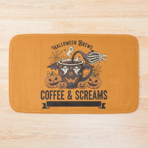 Item preview, Skeleton Hand Kettle Pumpkin Mug Graphic designed and sold by Exquisite Design Studio „Paculówka”.