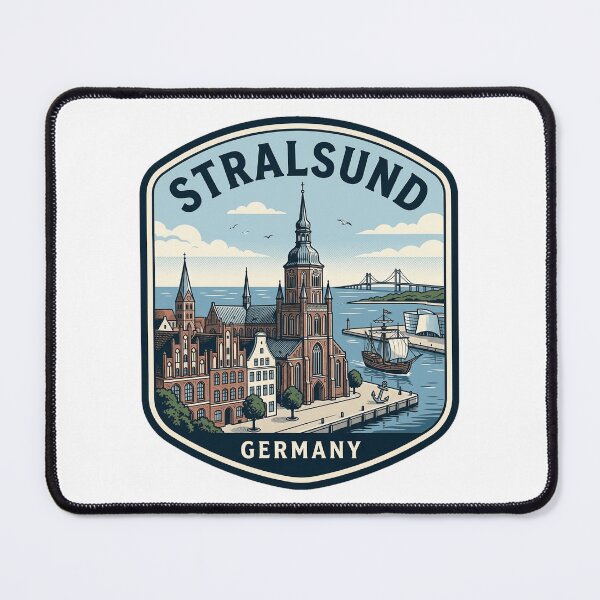 Item preview, Stralsund Germany Vintage Travel Badge designed and sold by k3rstman1.