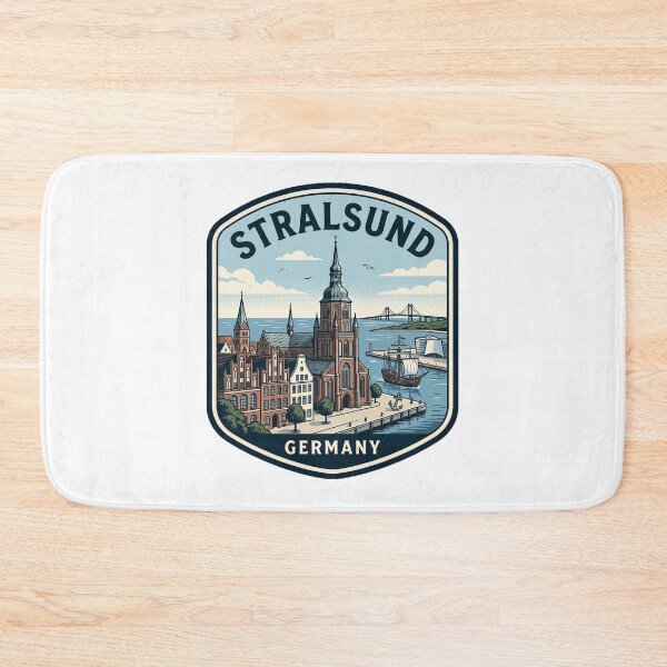 Item preview, Stralsund Germany Vintage Travel Badge designed and sold by k3rstman1.