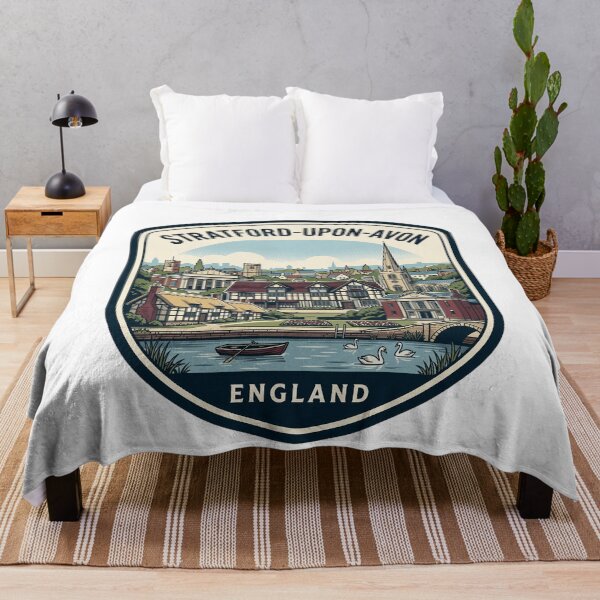 Item preview, Stratford-upon-Avon England Vintage Travel Badge designed and sold by k3rstman1.