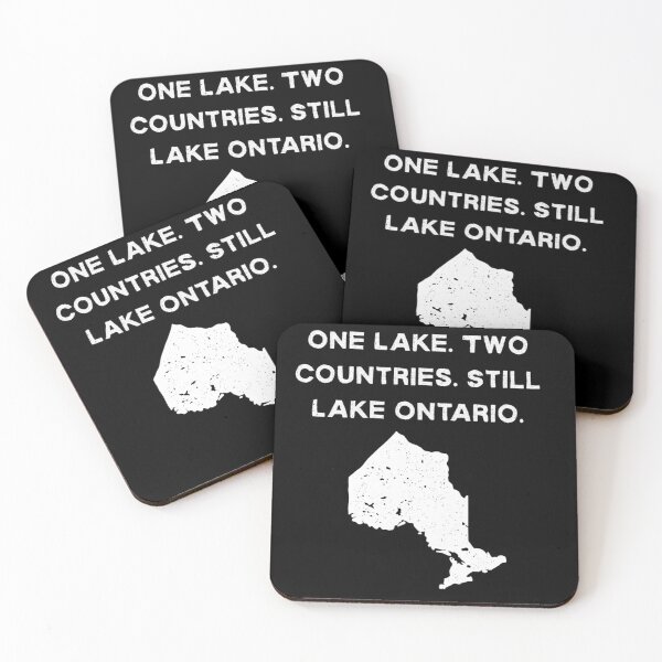 Item preview, Lake Ontario One Lake Two Countries Vintage Map designed and sold by Abigaildixon92.
