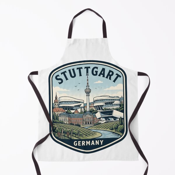 Item preview, Vintage Stuttgart Germany Skyline Travel Emblem designed and sold by k3rstman1.