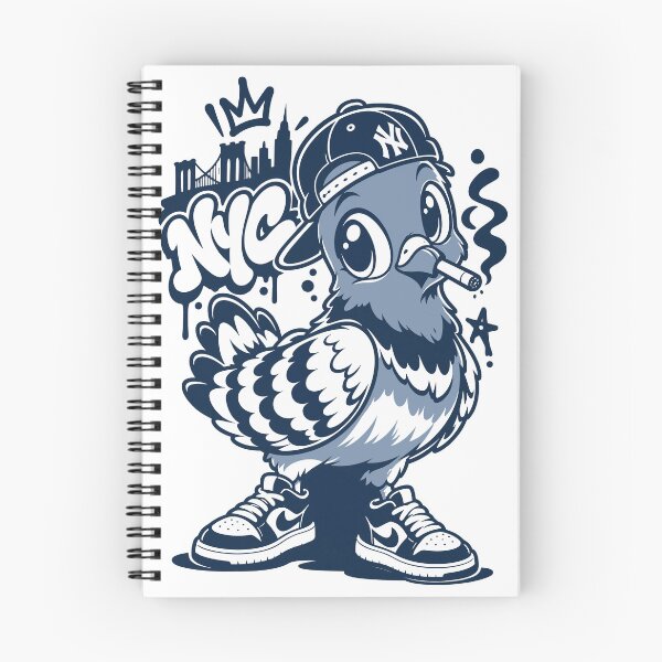 Item preview, NYC Pigeon Cartoon Streetwear Design designed and sold by CLUB SODA KID DESIGNS.