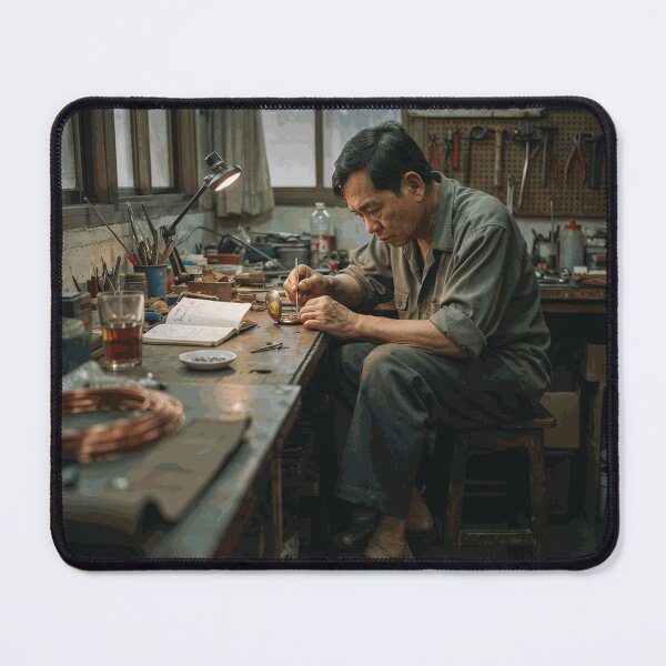 Item preview, Traditional Thai Goldsmith Working in Vintage Workshop designed and sold by CaldWinslyQA.