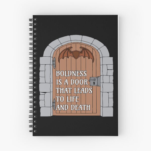 Item preview, Boldness is a door that leads to life and death - Blood of the Wernashi designed and sold by Wernashi.