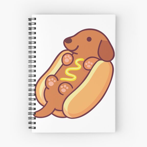 Item preview, Cute Kawaii Dachshund Wiener Dog Hotdog Funny Food Art designed and sold by CLUB SODA KID DESIGNS.