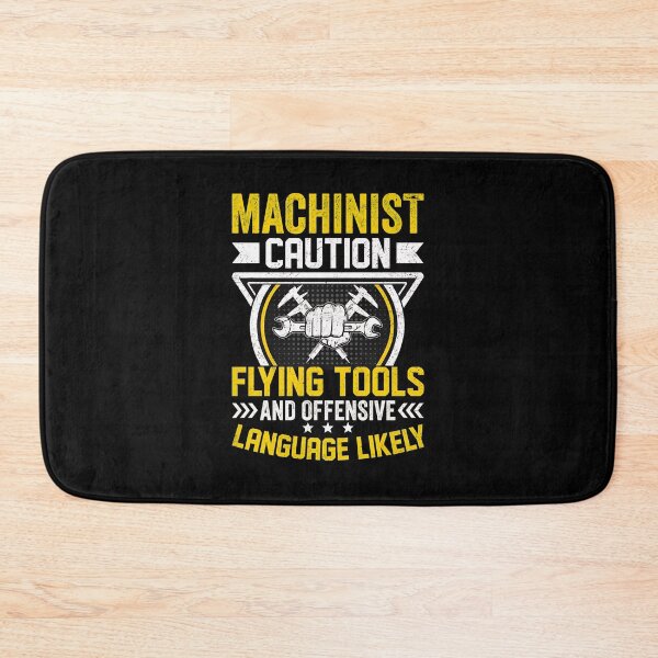 Item preview, Machinist Caution Flying Tools Language Likely designed and sold by SantinoRasmu.