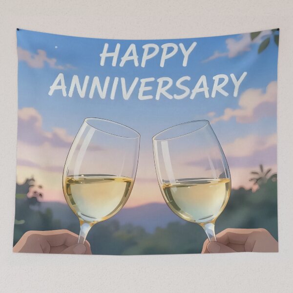 Item preview, Happy Anniversary – Romantic Wine Celebration designed and sold by Nomad-Maynard.