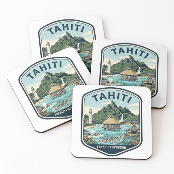 Item preview, Tahiti French Polynesia Vintage Travel Sticker designed and sold by k3rstman1.