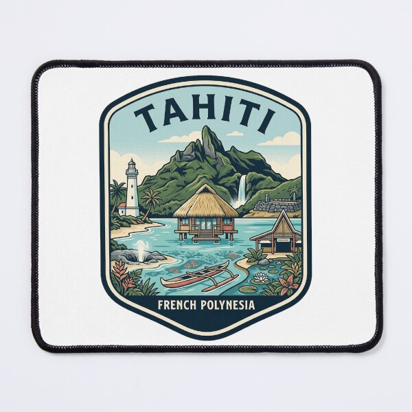 Item preview, Tahiti French Polynesia Vintage Travel Sticker designed and sold by k3rstman1.