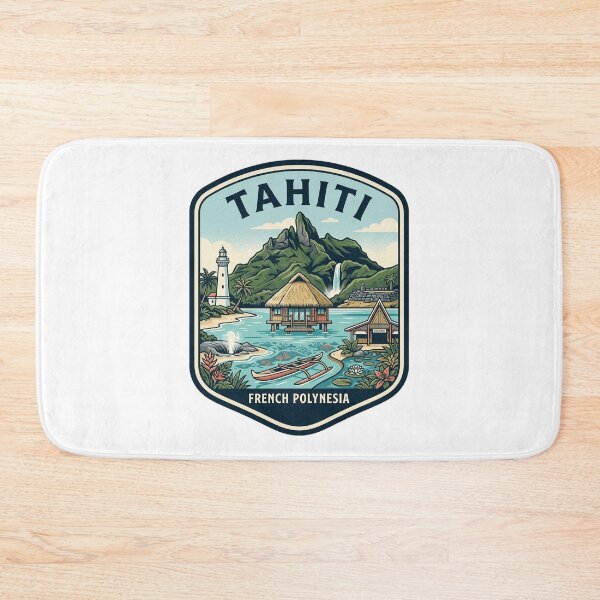 Item preview, Tahiti French Polynesia Vintage Travel Sticker designed and sold by k3rstman1.