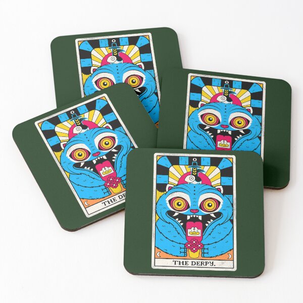 Item preview, Derpy Tiger Tarot Card Cute Blue Tiger Fortune Teller designed and sold by DreamWorksde.