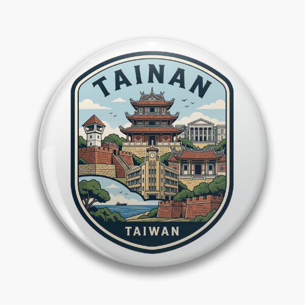 Item preview, Tainan Taiwan Vintage Travel Badge designed and sold by k3rstman1.