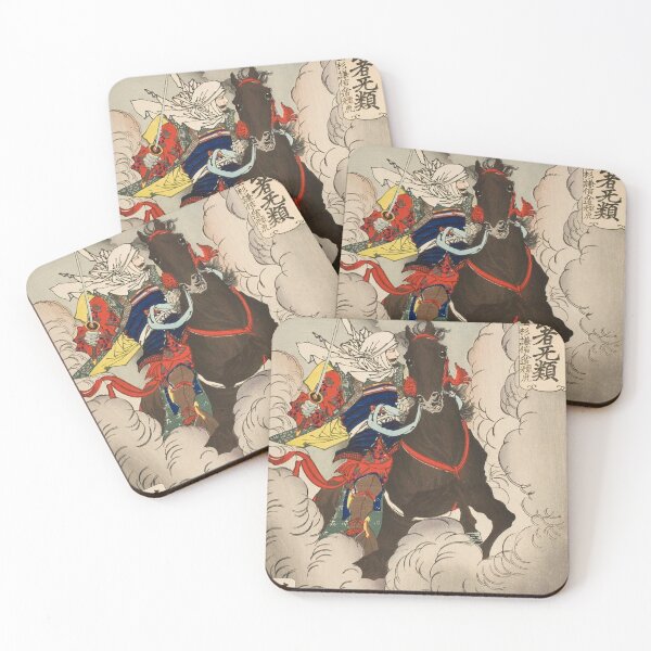 Item preview, : Samurai Uesugi Kenshin Riding Horse Ukiyo-e Tsukioka Yoshitoshi designed and sold by vekotpu.